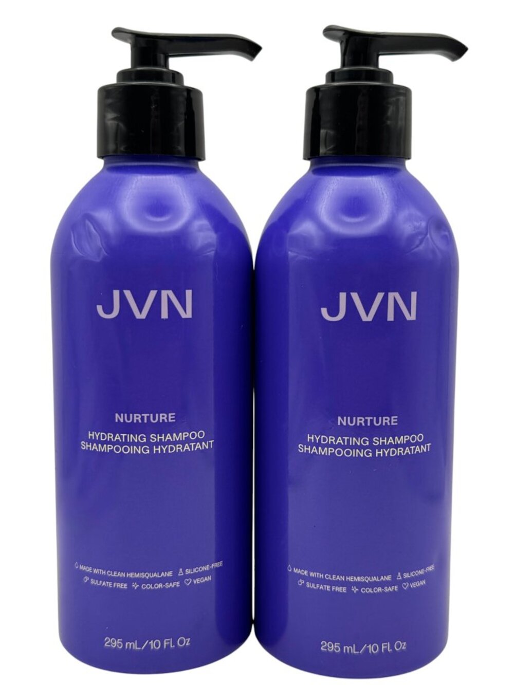 2 Pack JVN Nurture Hydrating Shampoo 10oz each Hydrating Color-Safe Sulfate-Free